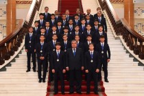 President Emomali Rahmon gives cash reward to Tajikistan football team