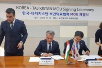 Tajikistan and the Republic of Korea signed MoU on cooperation in the field of health and medical science