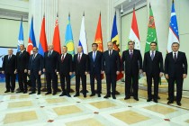 President of the Republic of Tajikistan Emomali Rahmon attends the informal CIS Summit