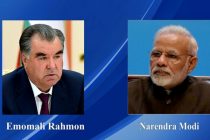 The President of Tajikistan Expresses Condolences to the Prime Minister of India