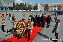Heads of CIS Border Agencies Laid a Wreath at the Ismoili Somoni Monument in Dushanbe