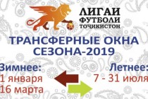 Tajik Football League Announced the Dates of Winter and Summer Transfer Windows in 2019