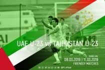 Tajikistan’s Olympic Team Will Play Against UAE