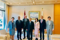 Delegation of Tajik Legislators Met with the Speaker of the Japanese House of Representatives