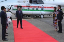 President Emomali Rahmon Arrived in Khatlon Province on a Working Trip