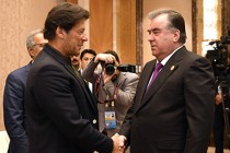 Emomali Rahmon meets Prime Minister of the Islamic Republic of Pakistan Imran Khan