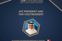 President of the Asian Football Confederation Al-Khalifa Unanimously Reelected