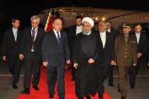 Iranian President Hassan Rouhani Arrives in Dushanbe to Attend CICA Summit