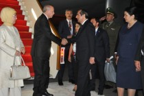 Turkish President Recep Tayyip Erdogan Arrived in Tajikistan on a Working Visit