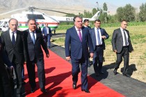 President Emomali Rahmon Visits Rural Vorukh
