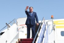 President Emomali Rahmon Departs to the Kyrgyz Republic