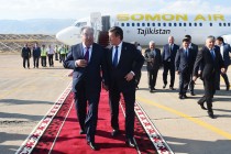 Emomali Rahmon Arrives in Kyrgyzstan