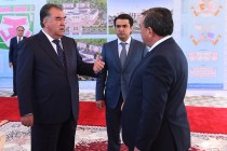 President Emomali Rahmon Lays the Foundation Stones for the Dushanbe Carpet Factory and the School for Intellectual Ability