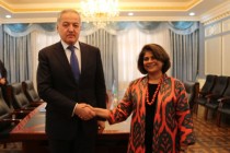 Tajik FM Muhriddin Meets With the UNDP Resident Representative Mehta