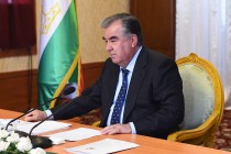 President Emomali Rahmon Meets with Military Personnel of Rear Service