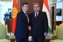 President Emomali Rahmon Meets with President of Kyrgyz Republic Sooronbay Jeenbekov