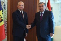 President Emomali Rahmon Meets with President of Moldova Igor Dodon