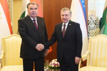 President Emomali Rahmon Meets with President of Uzbekistan Shavkat Mirziyoyev