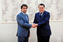 Rustam Emomali Meets with the President of the Japan Football Association