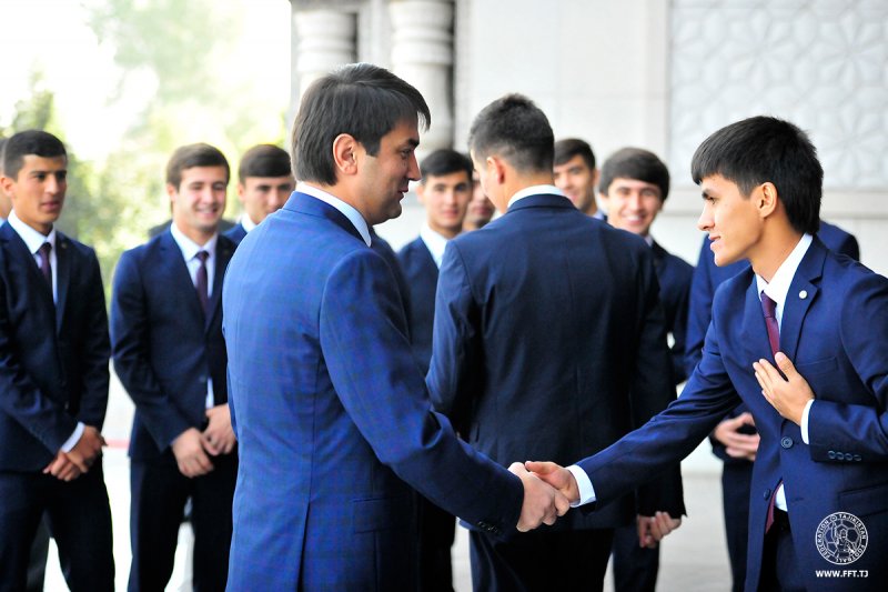 Rustam Emomali Wishes Success to the Tajik U-17 Team at the Brazil World Cup 2019 2