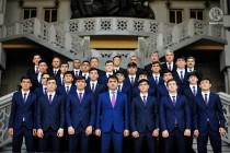 Rustam Emomali Wishes Success to the Tajik U-17 Team at the Brazil World Cup 2019