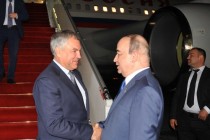 Chairman of the Russian State Duma Volodin Arrives in Tajikistan