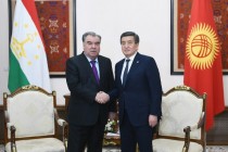 President Emomali Rahmon Meets President of the Kyrgyz Republic Sooronbay Jeenbekov