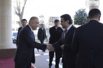 Chairman of Dushanbe Rustam Emomali Visits Tashkent