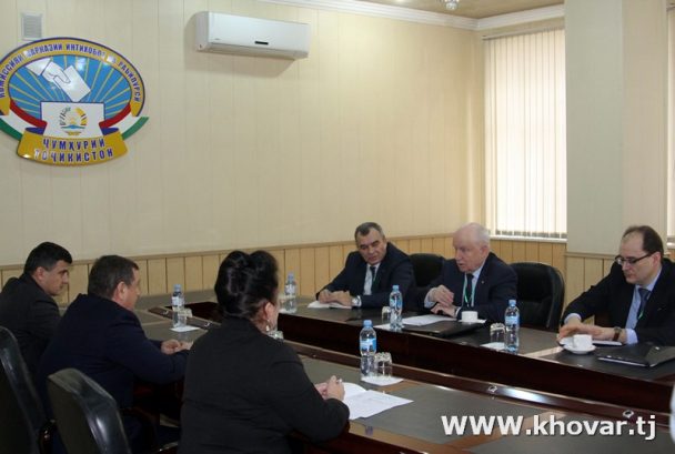 CCER Chairman Khudoyorzoda Meets With Chairman Executive Committee and CIS Executive Secretary Lebedev1