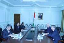 PM Rasulzoda Meets with CIS Executive Secretary Lebedev