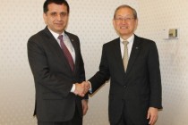 Tajik Ambassador Jalolov Meets with Toshiba Corp. President Satoshi