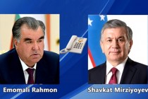 President Emomali Rahmon Holds Phone Talk with President of Uzbekistan Shavkat Mirziyoyev