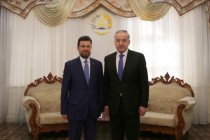 Tajik FM Muhriddin Receives Palestinian Ambassador Issa