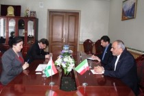 Minister of Culture Davlatzoda Meets with Iranian Ambassador Saberi