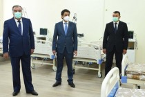 President Emomali Rahmon and Other Officials Inspects Temporary Hospitals Built for COVID-19 Patients