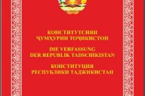 Constitution of Tajikistan Translated Into German