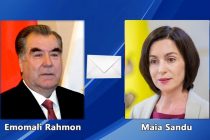 President Emomali Rahmon Congratulates Maia Sandu on Winning Presidential Election in Moldova