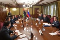 Rustam Emomali Meets Russian Deputy PM Overchuk