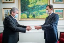 Tajik Ambassador Presents Copies of His Credentials to the Ukrainian Deputy FM