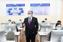 Emomali Rahmon Opens New Buildings of the Finance and Economics Science Department of the Tajik National University