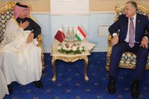 FM Muhriddin Meets Qatari State Minister for Foreign Affairs