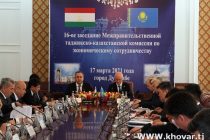Kazakhstan Interested in Joint Development of Industrial Cooperation with Tajikistan