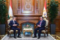 President Emomali Rahmon Receives the Minister of Foreign Affairs of Azerbaijan Bayramov
