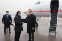 Turkish FM Çavuşoğlu Arrives in Dushanbe