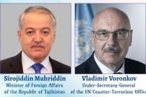 FM Muhridin Meets UN Under-Secretary-General of the Counter-Terrorism Office Voronkov