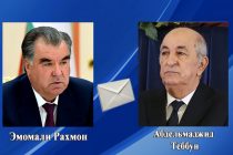 Emomali Rahmon Expresses Condolences after Passing of Former Algerian President