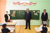 Emomali Rahmon and Rustam Emomali Opens several Schools in Dushanbe