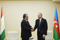 President Emomali Rahmon Meets President of Azerbaijan Ilham Aliyev
