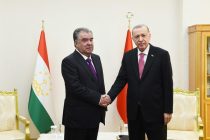 President Emomali Rahmon Meets  President of Turkey Recep Tayyip Erdogan in Ashgabat
