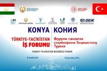 Tajik-Turkish Business Forum Will Be Held in Konya